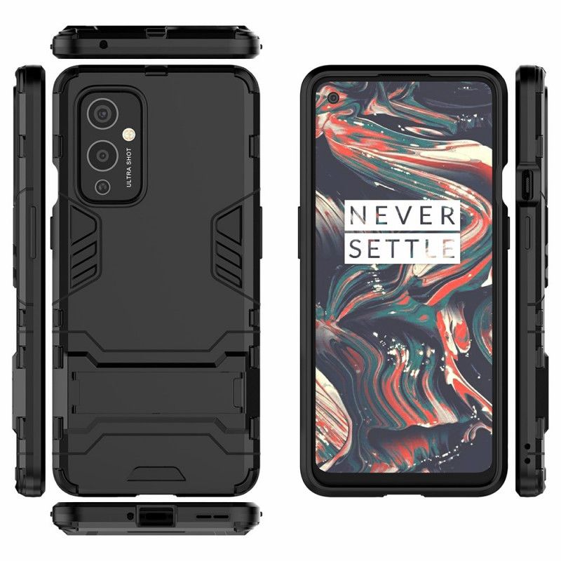 Skal OnePlus 9 Svart Ultrabeständigt Med Stöd