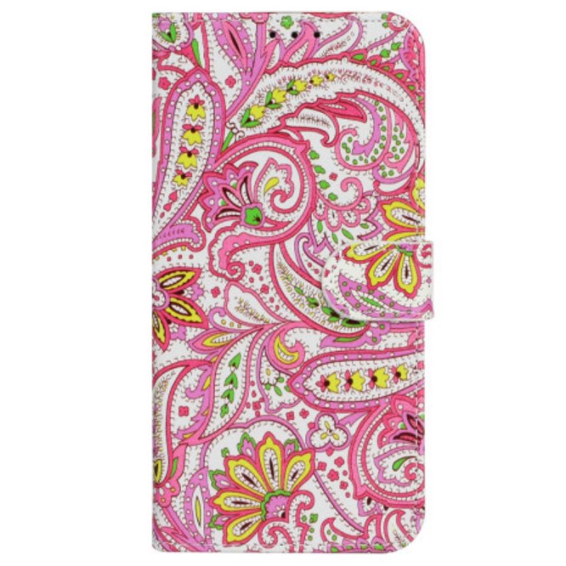 Fodral iPhone 16 Pro Floral Print Strappy