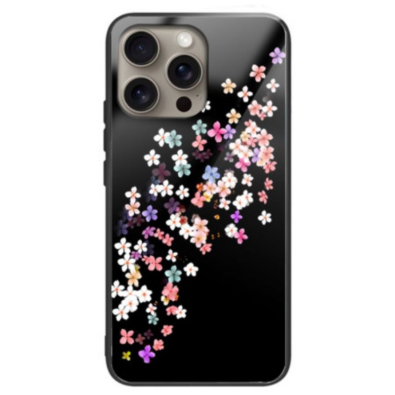 Skal iPhone 16 Pro Blommönster I Härdat Glas