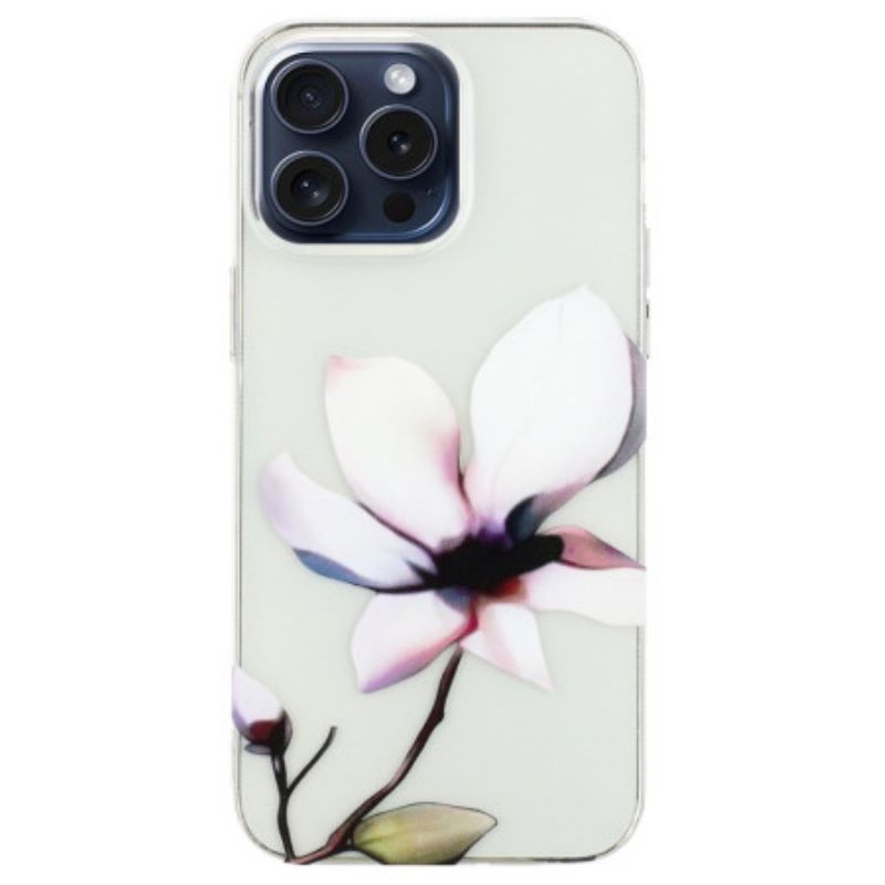 Skal iPhone 16 Pro Vit Blomma