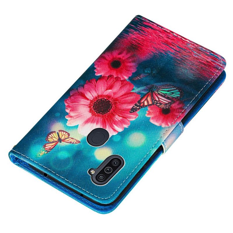 Fodral Samsung Galaxy M11 Blommor Och Fjärilar