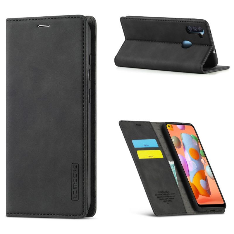 Folio-fodral Samsung Galaxy M11 Svart Lc.Imeeke Lädereffekt