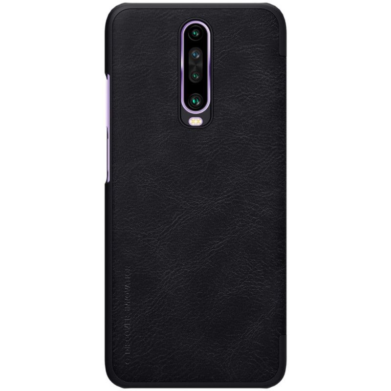 Folio-fodral Xiaomi Redmi K30 Svart Nillkin Qin-Serien