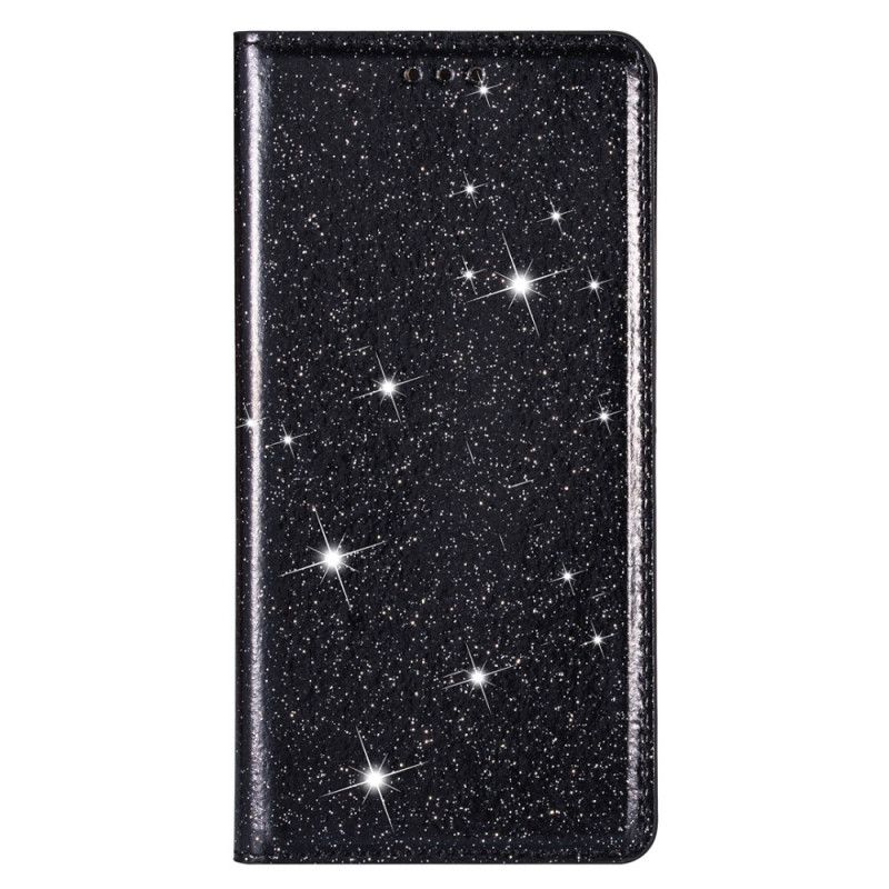 Folio-fodral Huawei P40 Lite Svart Glitterstil