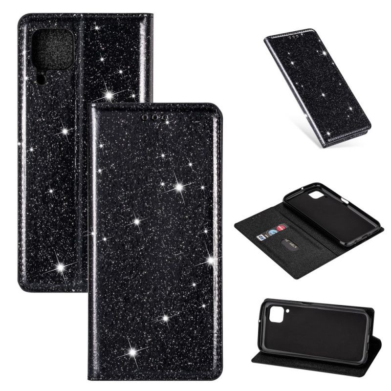 Folio-fodral Huawei P40 Lite Svart Glitterstil