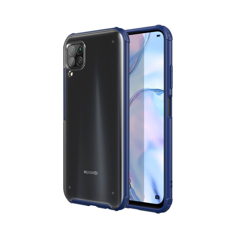 Skal för Huawei P40 Lite Svart Hybrid Silikonfälg Design