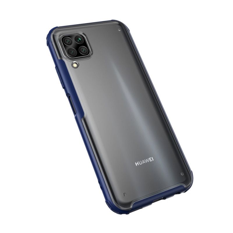 Skal för Huawei P40 Lite Svart Hybrid Silikonfälg Design