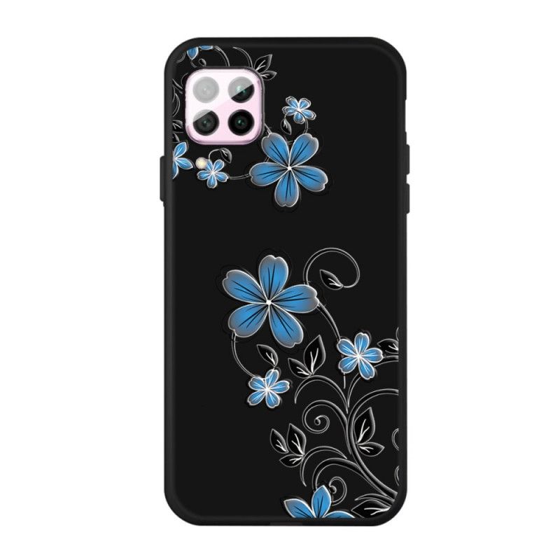 Skal Huawei P40 Lite Blå Blommor