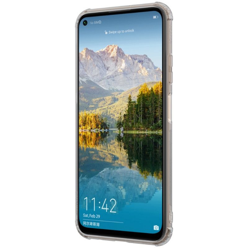 Skal Huawei P40 Lite Grå Förstärkt Transparent Nillkin