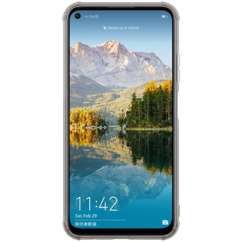 Skal Huawei P40 Lite Grå Förstärkt Transparent Nillkin