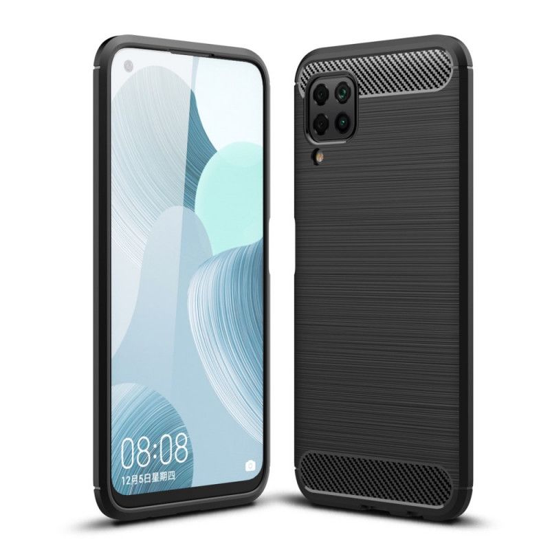 Skal Huawei P40 Lite Svart Borstad Kolfiber