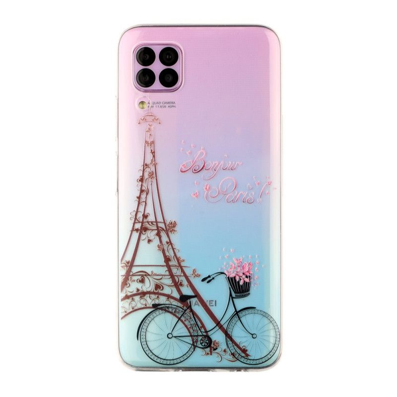 Skal Huawei P40 Lite Transparent Hej Paris