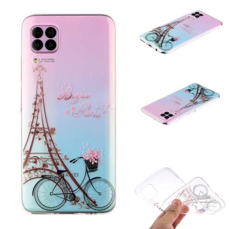 Skal Huawei P40 Lite Transparent Hej Paris