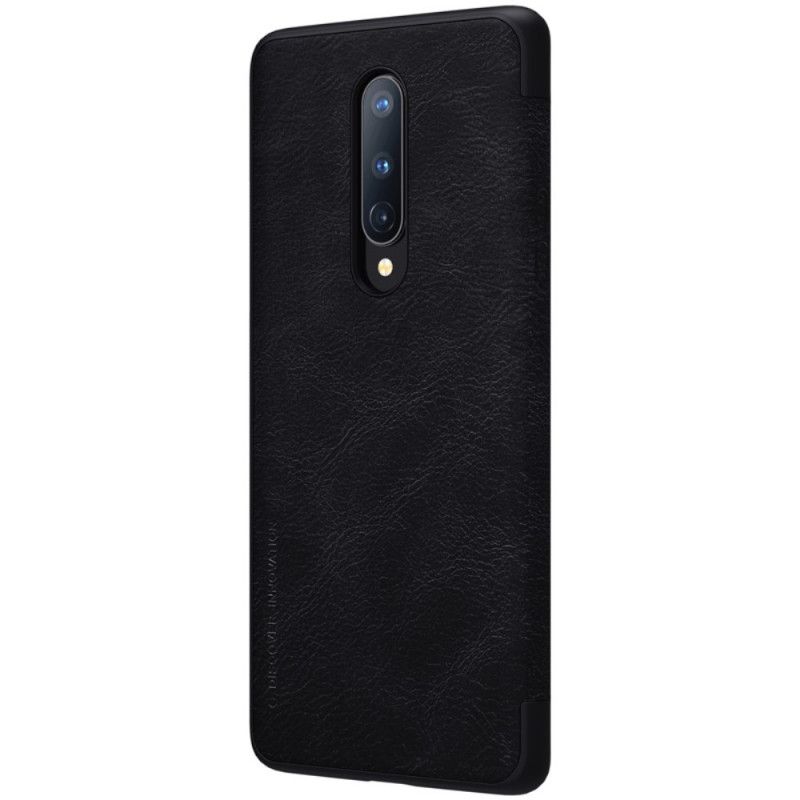 Folio-fodral OnePlus 8 Röd Nillkin Qin-Serien