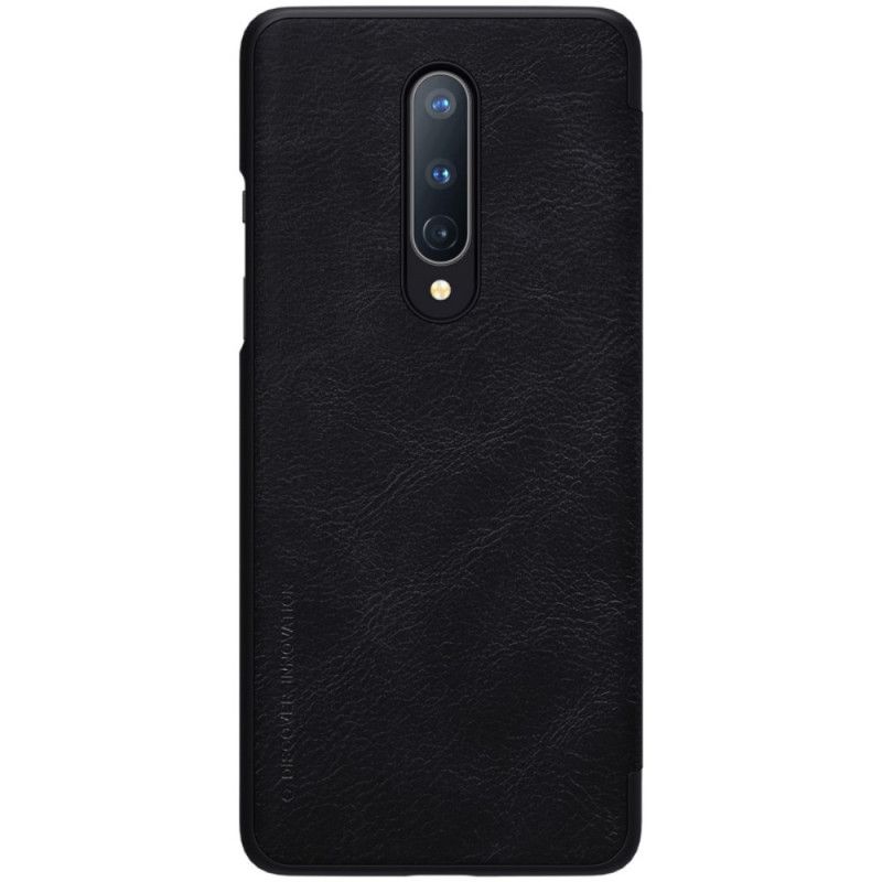 Folio-fodral OnePlus 8 Röd Nillkin Qin-Serien