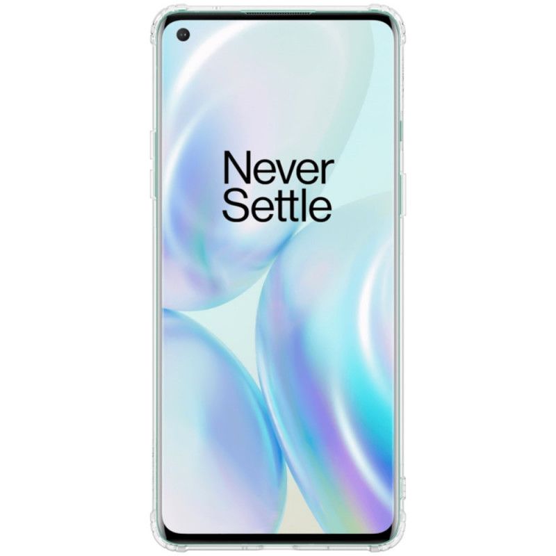 Skal OnePlus 8 Grå Förstärkt Transparent Nillkin