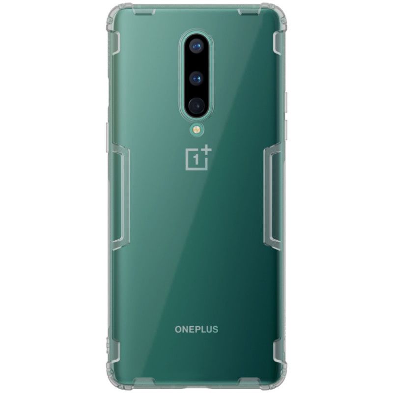 Skal OnePlus 8 Grå Förstärkt Transparent Nillkin