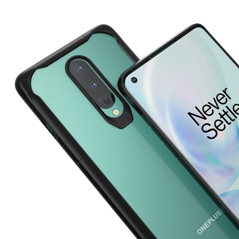 Skal OnePlus 8 Svart Mobilskal Hybridfasade Kanter