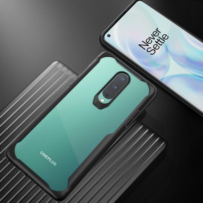 Skal OnePlus 8 Svart Mobilskal Hybridfasade Kanter