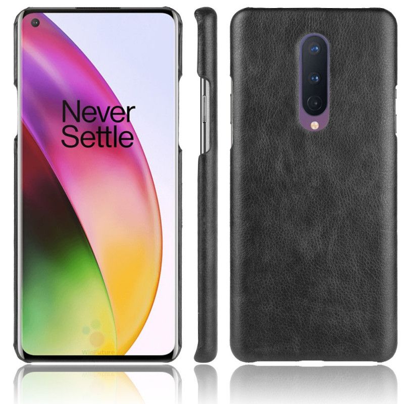 Skal OnePlus 8 Svart Prestanda Lychee-Lädereffekt