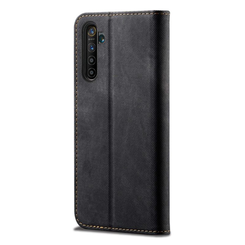 Folio-fodral Realme 6 Svart Jeanstyg