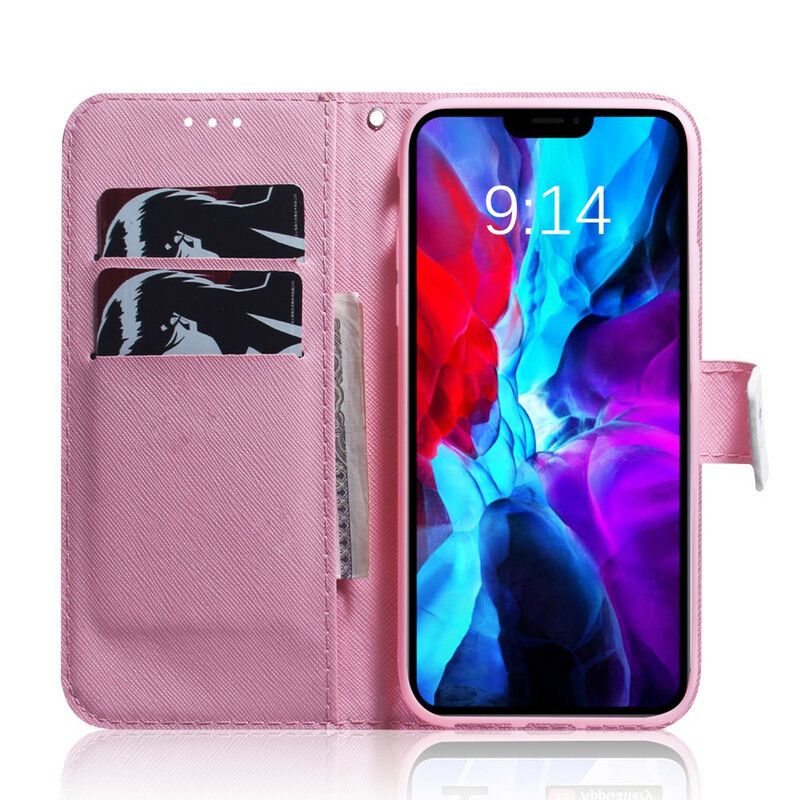 Fodral iPhone 13 Pro Gammal Rosa Blomma