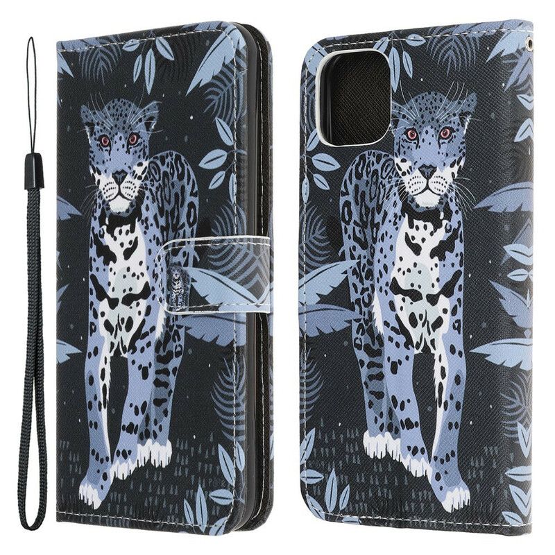 Fodral iPhone 13 Pro Leopard Strappy