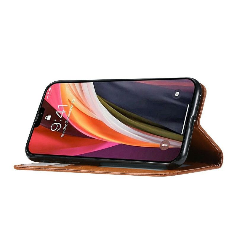 Folio-fodral iPhone 13 Pro Telefonfodral Korthållare I Konstläder