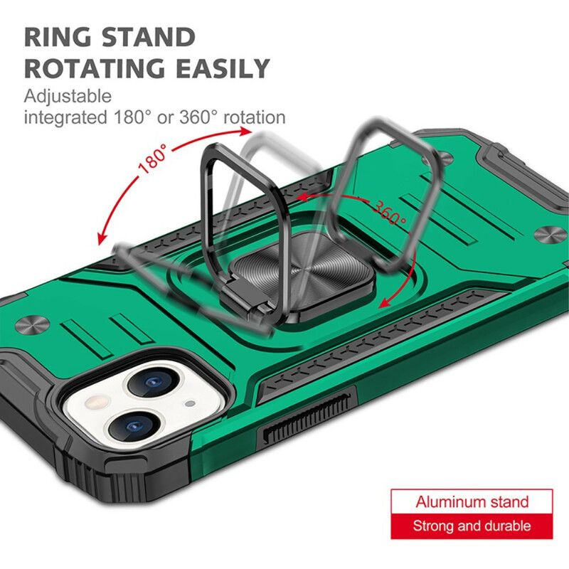 Skal iPhone 13 Pro Style Armor Ring-stativ