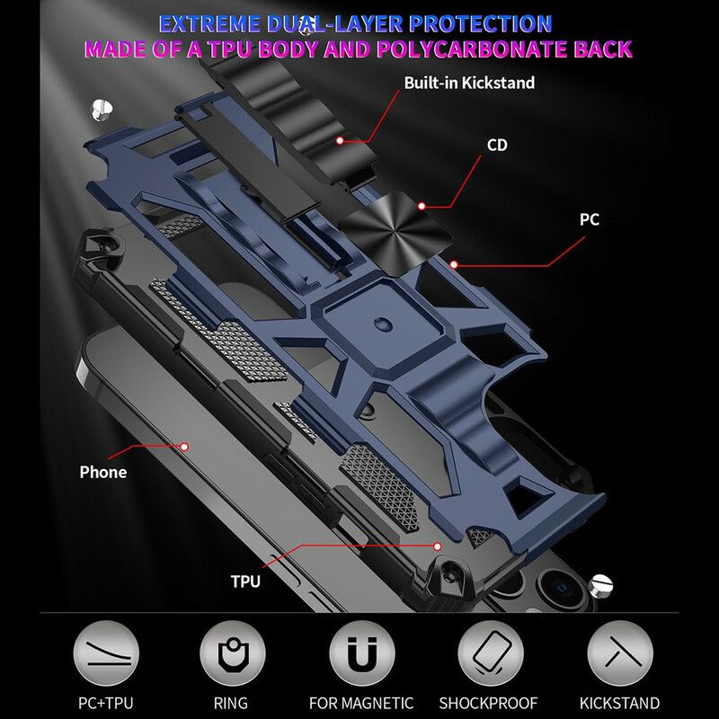 Skal iPhone 13 Pro Telefonfodral Avtagbar Resistent Militär