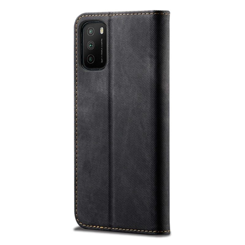 Folio-fodral Xiaomi Poco M3 Svart Jeanstyg