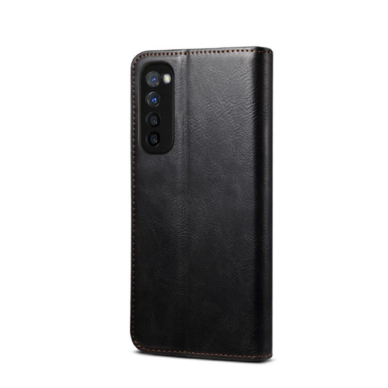 Folio-fodral Xiaomi Poco M3 Svart Vaxat Konstläder