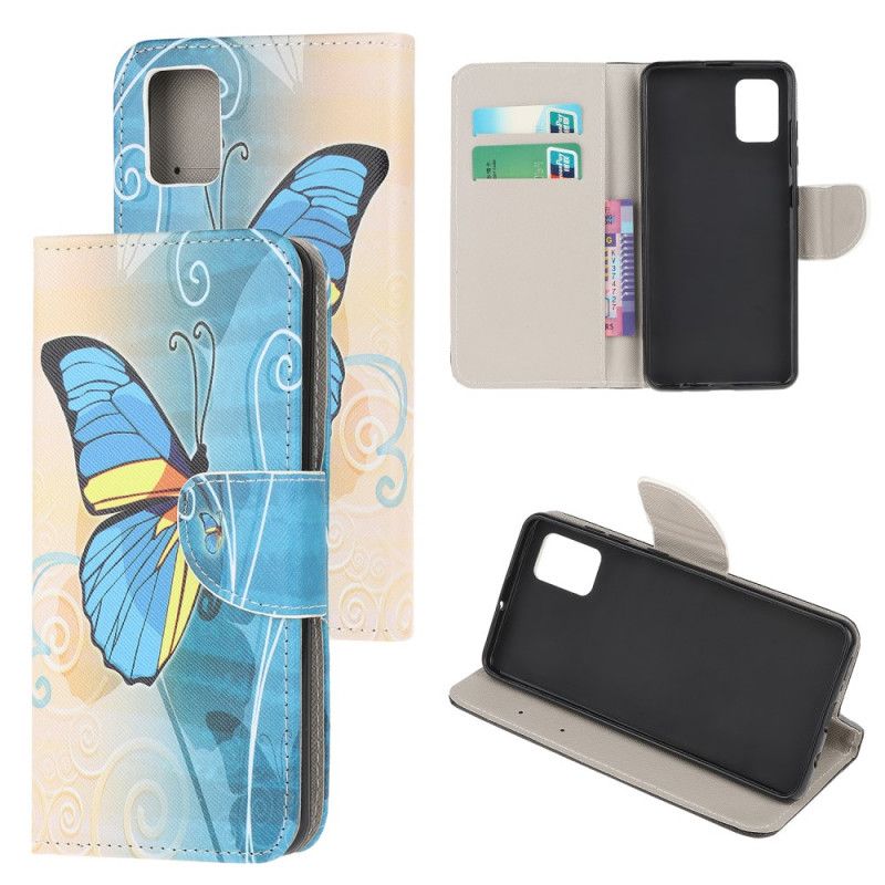 Läderfodral Xiaomi Poco M3 Mobilskal Fjärilar