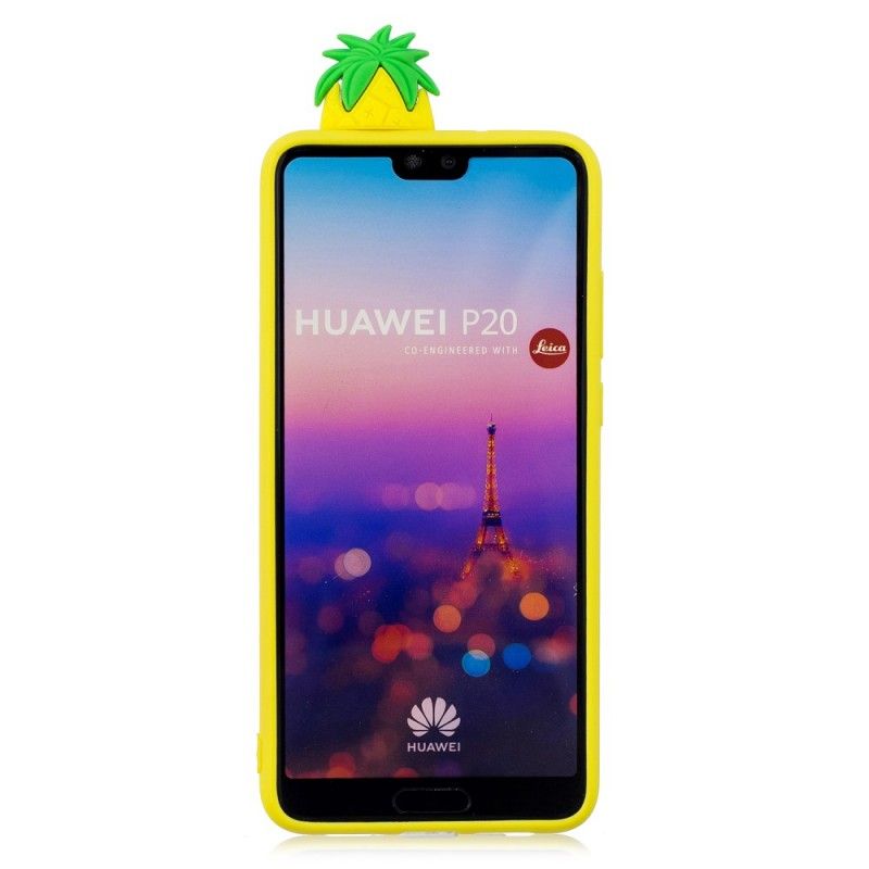 Skal för Huawei P20 3D Ananas