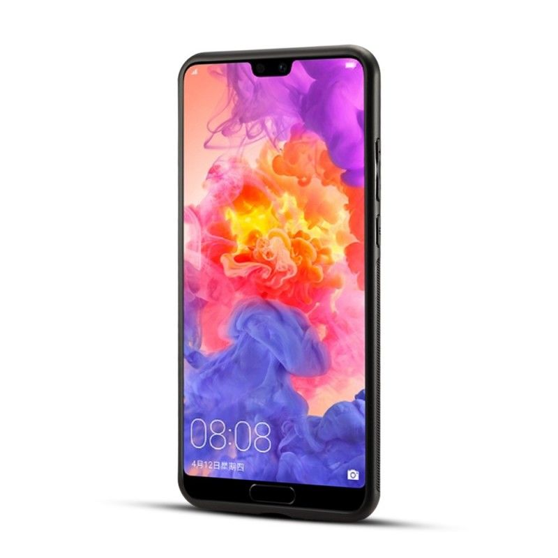 Skal Huawei P20 Magenta Mobilskal Liberty Blommor I Konstläder