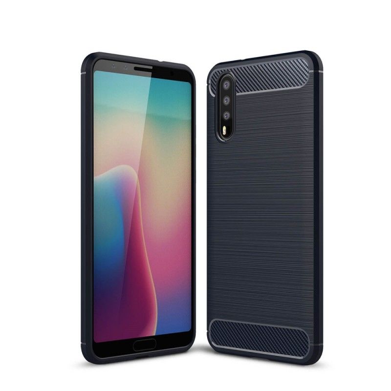 Skal Huawei P20 Svart Borstad Kolfiber