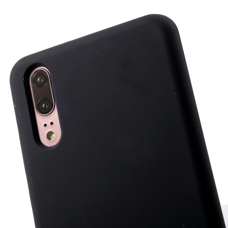 Skal Huawei P20 Svart Premium Flytande Silikon