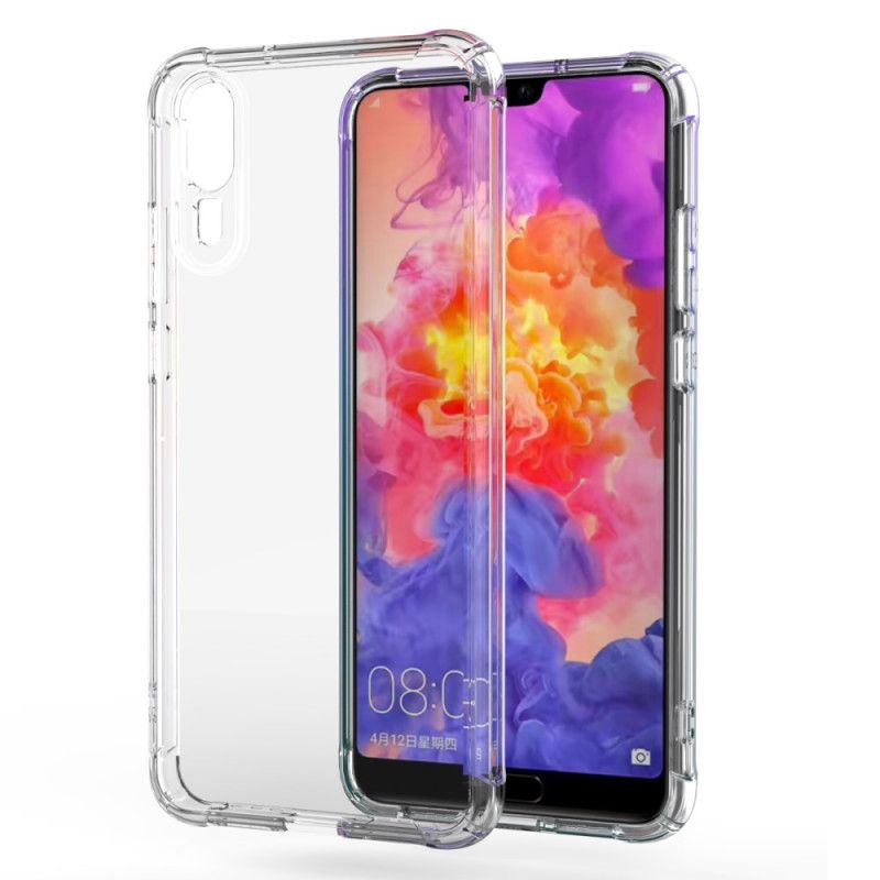 Skal Huawei P20 Transparent Genomskinliga Skyddskuddar