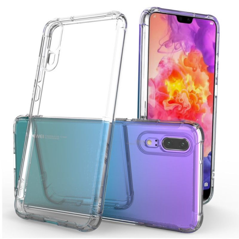 Skal Huawei P20 Transparent Genomskinliga Skyddskuddar