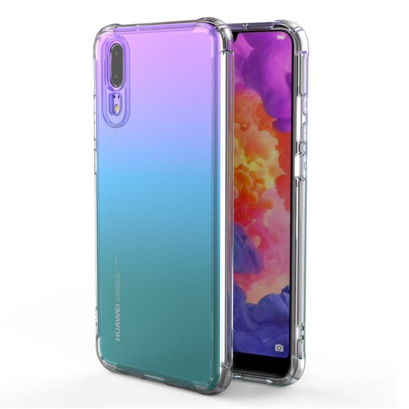 Skal Huawei P20 Transparent Genomskinliga Skyddskuddar