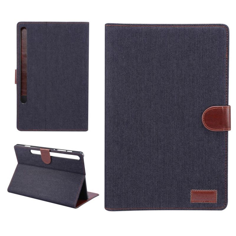 Fodral Samsung Galaxy Tab S7 Plus Svart Jeans