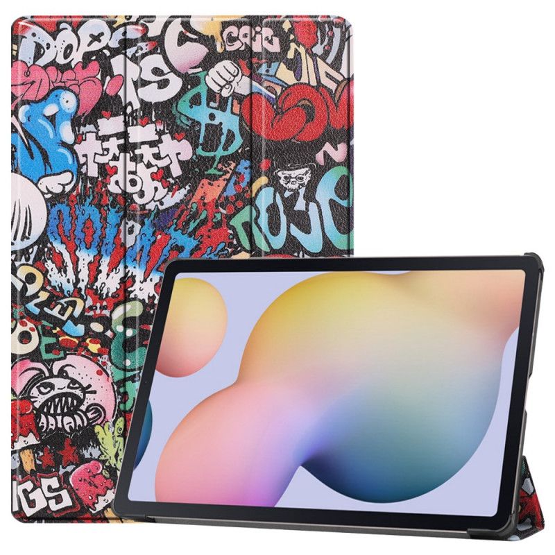 Smart Fodral Samsung Galaxy Tab S7 Plus Förstärkt Graffiti