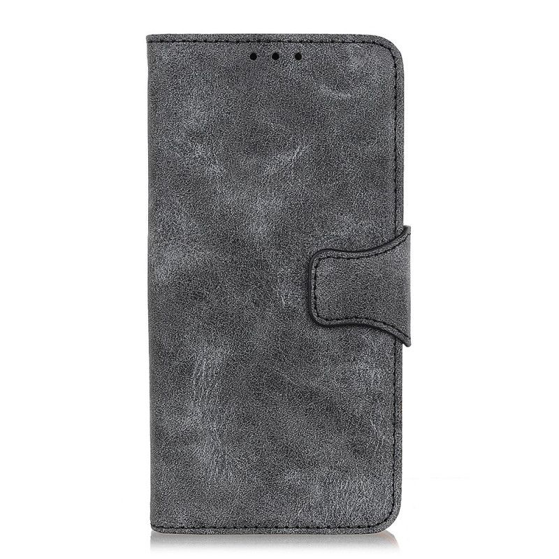 Fodral Xiaomi Redmi Note 10 / Note 10S Grå Vintage Split Läder