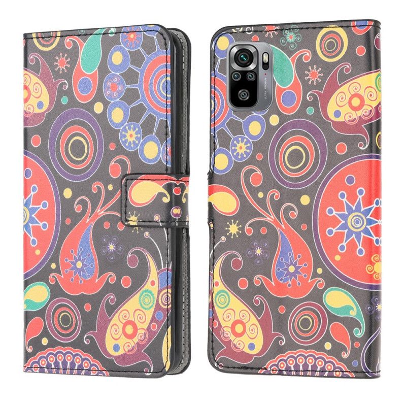 Läderfodral Xiaomi Redmi Note 10 / Note 10S Mobilskal Galaxdesign