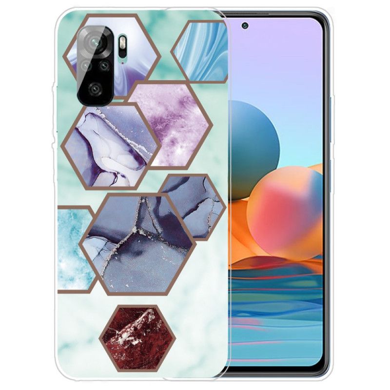 Skal Xiaomi Redmi Note 10 / Note 10S Svart Fantasmarmor