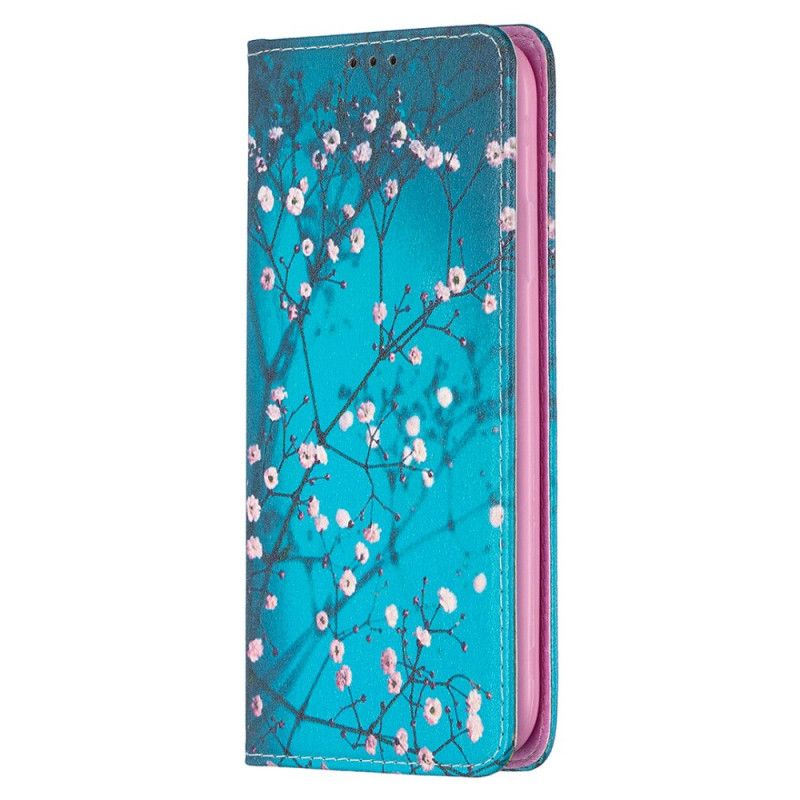 Folio-fodral för iPhone 11 Blommande Grenar