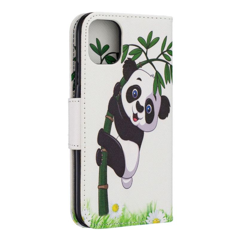 Läderskal iPhone 11 Panda På Bambu