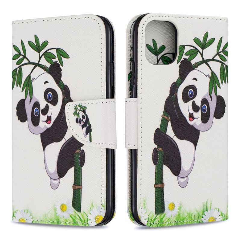 Läderskal iPhone 11 Panda På Bambu