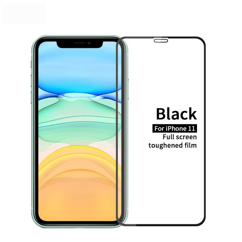 Mofi iPhone 11 Svart Skydd Av Härdat Glas