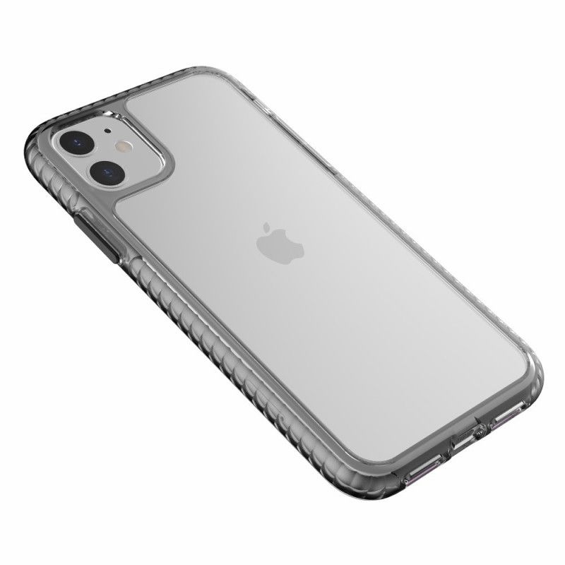 Skal för iPhone 11 Svart Genomskinliga Strukturerade Kanter